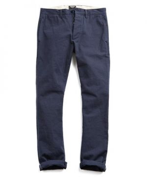 Todd Snyder Japanese Selvedge Chino Officer Pant in Navy Todd Snyder Japanese Selvedge Chino Officer Pant in Navy
