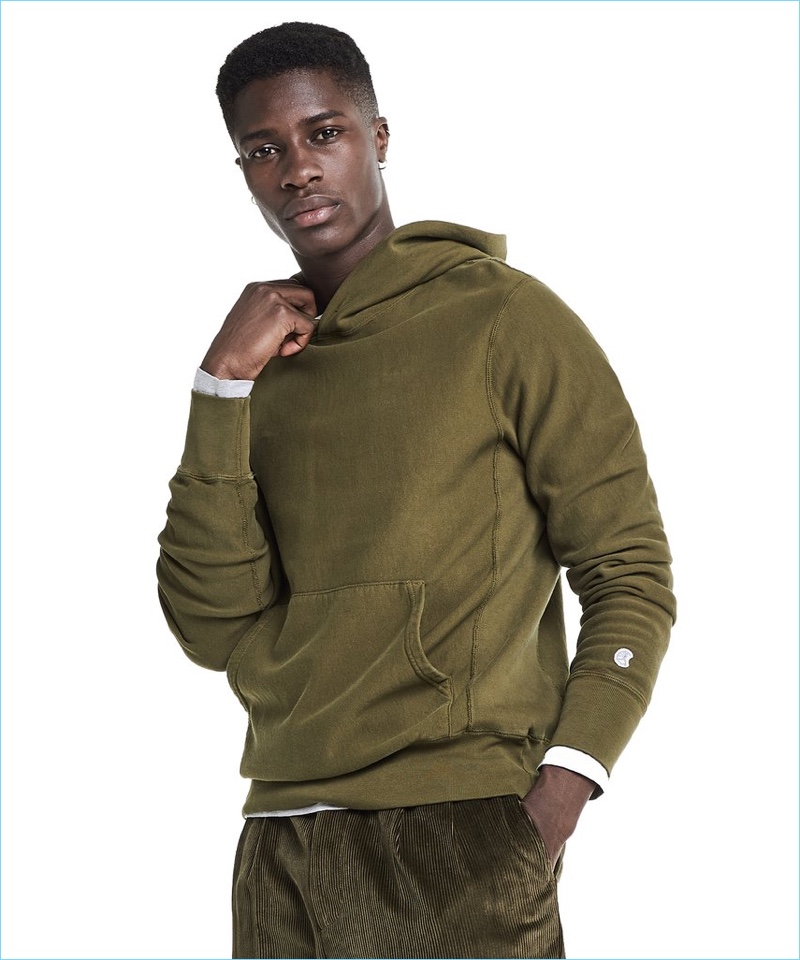 olive green champion jacket