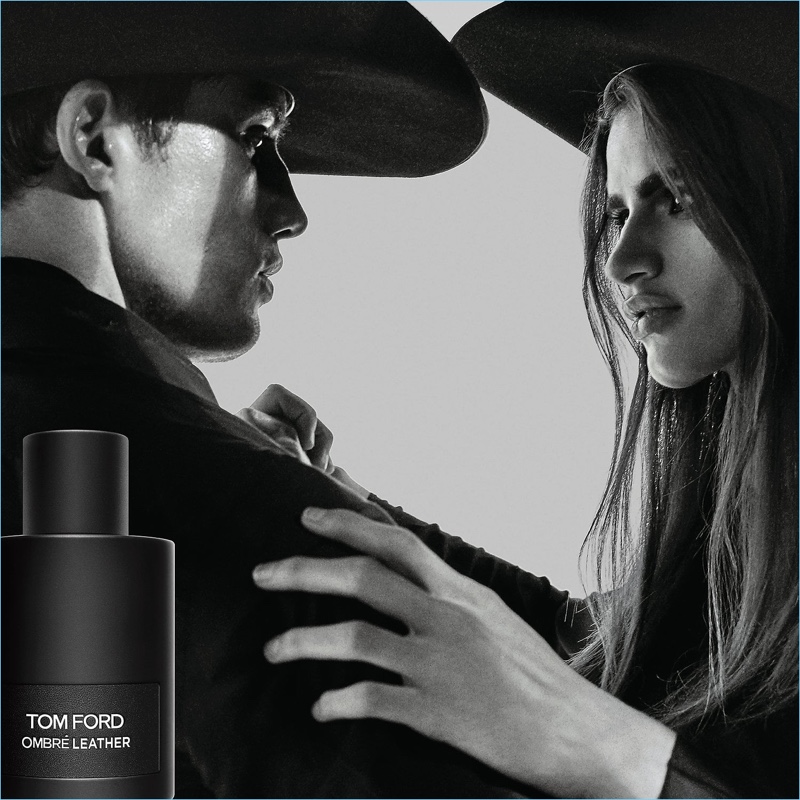 Bonner Bolton and Linda Helena star in the Tom Ford Ombré Leather fragrance campaign.