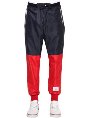 Two Tone Nylon Ripstop Track Pants Two Tone Nylon Ripstop Track Pants