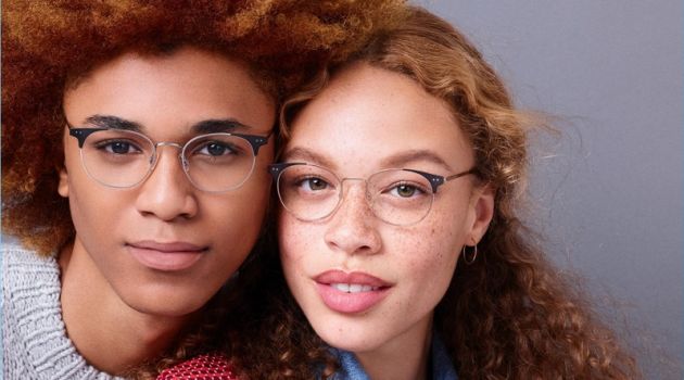 Warby Parker Embraces Mixed Metals for Fall '18 Glasses Pictured left, Michael Lockley wears Warby Parker Cameron glasses in Antique Silver with Carbon.