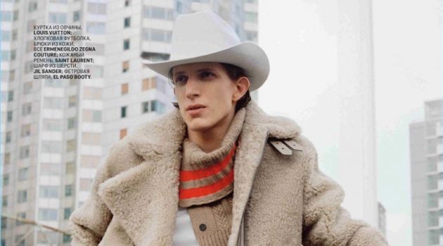 Xavier Buestel Tackles Western Style for GQ Russia