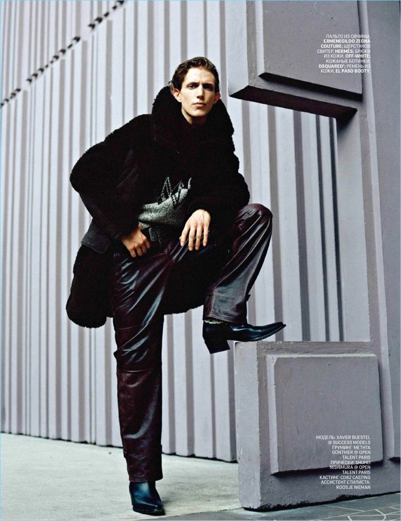 Xavier Buestel Tackles Western Style for GQ Russia