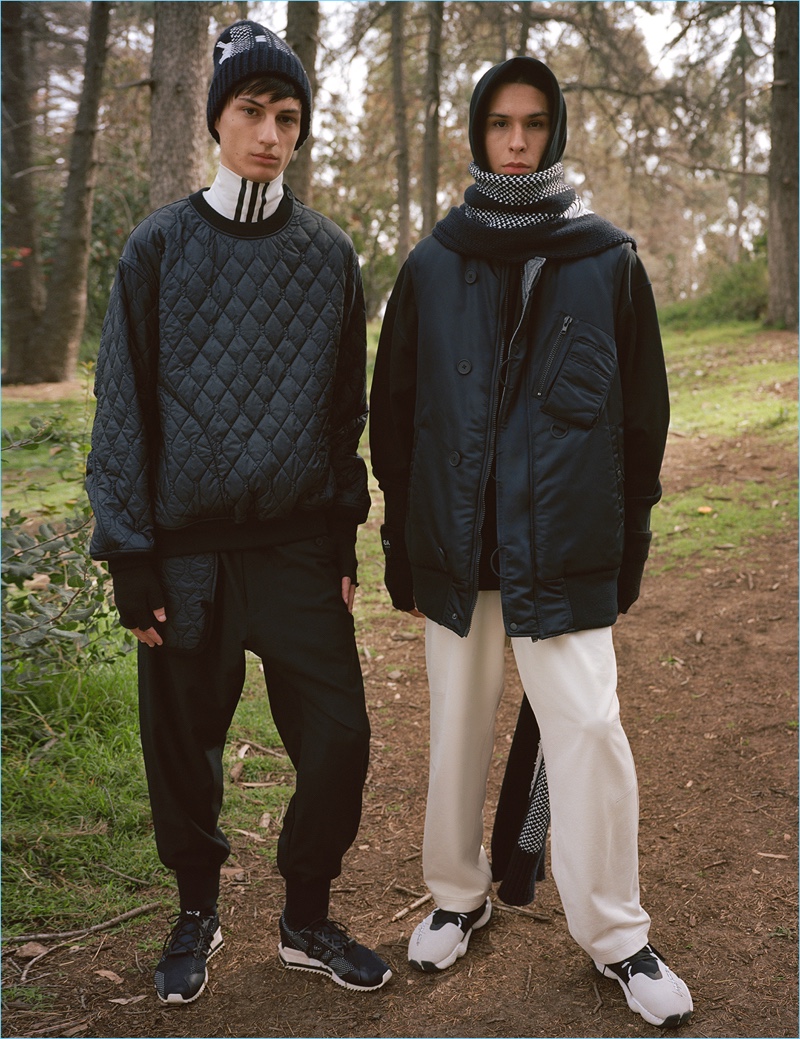 Zach and Emilio appear in Y-3's fall-winter 2018 campaign.