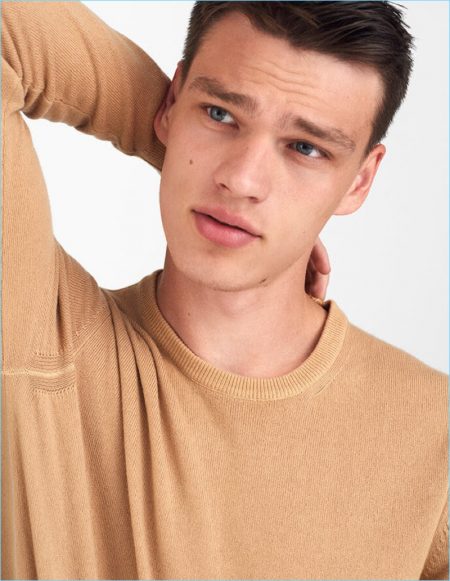 The Knitwear Corner: Filip Hrivnak Models Sweaters for YOOX