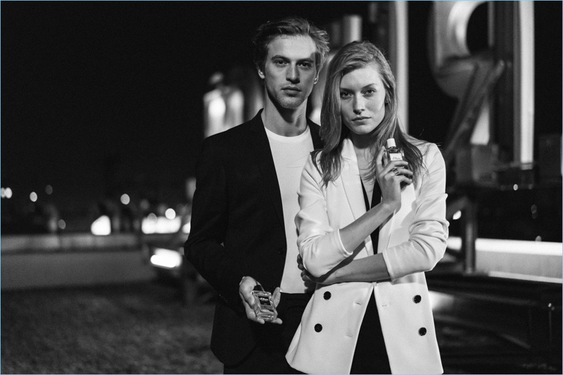 Models Jules Raynal and Caroline Lossberg front the new campaign for s.Oliver Black Label.