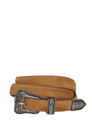 20mm Western Buckle Suede Belt 20mm Western Buckle Suede Belt