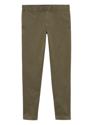 BR x Kevin Love | Mason Athletic Tapered Soft Stretch Chino Banana Republic Mens BR x Kevin Love Mason Athletic Tapered Garment Dyed Chino Pant New Juniper Green Size 26W