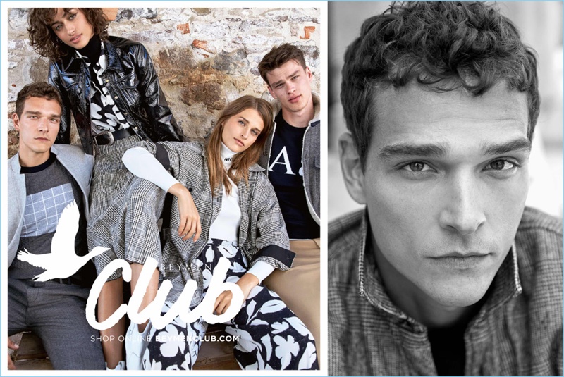 Alexandre Cunha, Alanna Arrington, Regitze Christensen, and Filip Hrivnak front Beymen Club's fall-winter 2018 campaign.