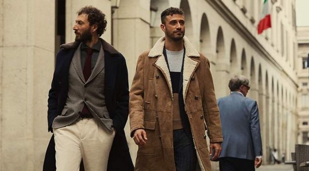 Fencers Luigi Samele & Diego Confalonieri Don Brunello Cucinelli for Mr Porter Diego Confalonieri and Luigi Samele wear fall-winter 2018 looks from Brunello Cucinelli for Mr Porter.