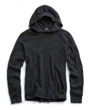 Cashmere Popover Hoodie in Grey Cashmere Popover Hoodie in Grey