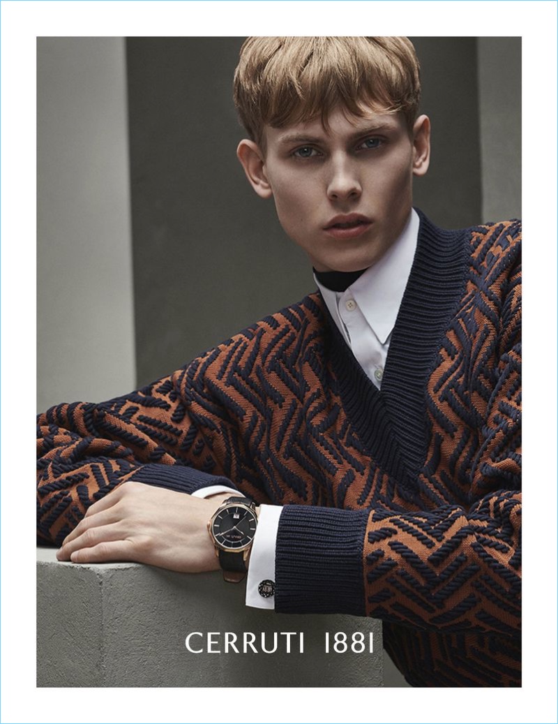 Oliver Houlby stars in Cerruti 1881's fall-winter 2018 campaign.