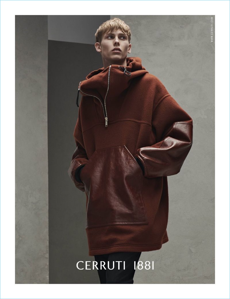 Cerruti 1881 enlists Oliver Houlby to star in its fall-winter 2018 campaign.