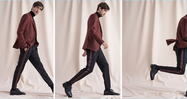 Cool Down, Warm Up: Hamilton Seguin Models New Club Monaco Arrivals