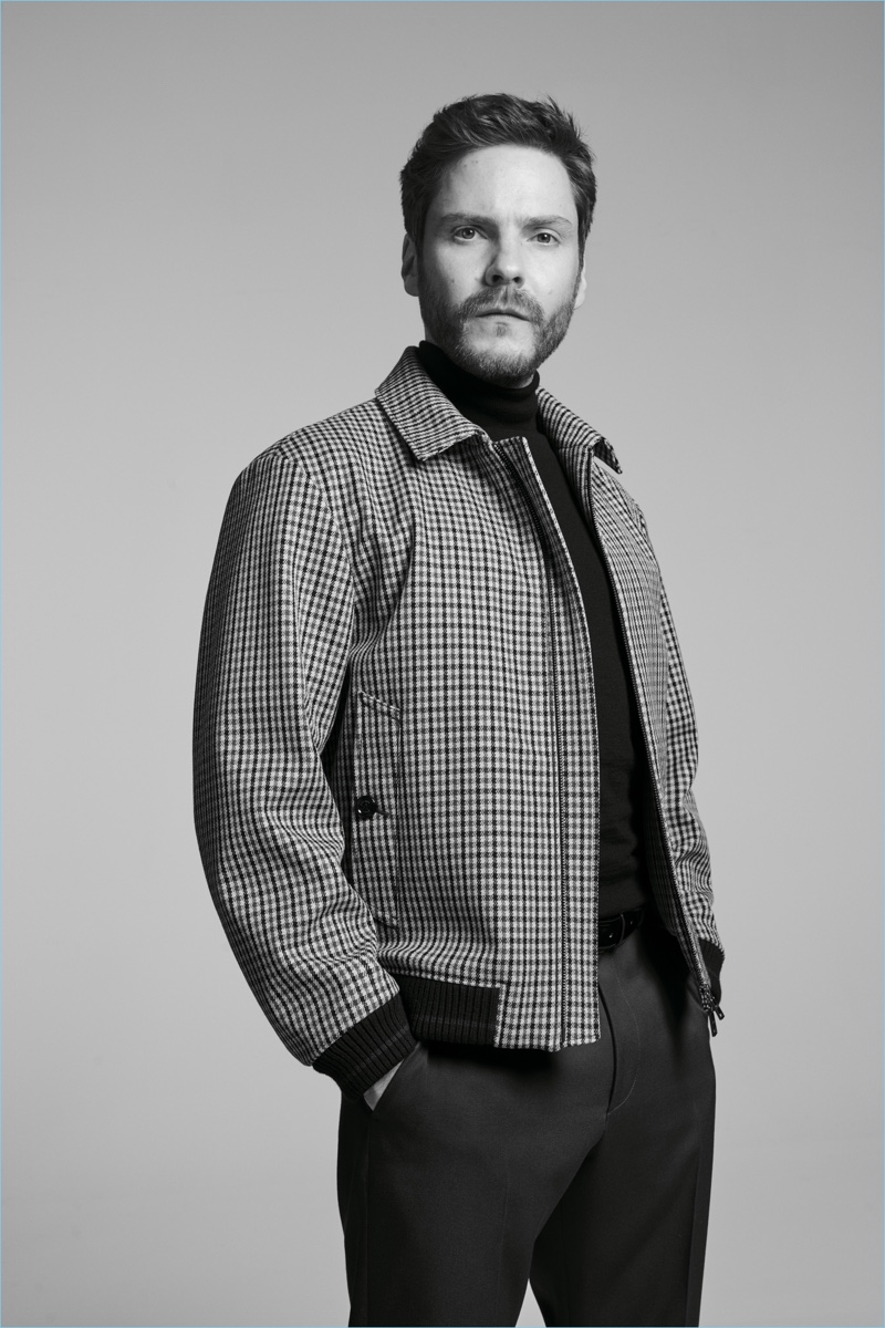 Daniel Brühl stars in the BOSS Made in Germany capsule collection campaign.