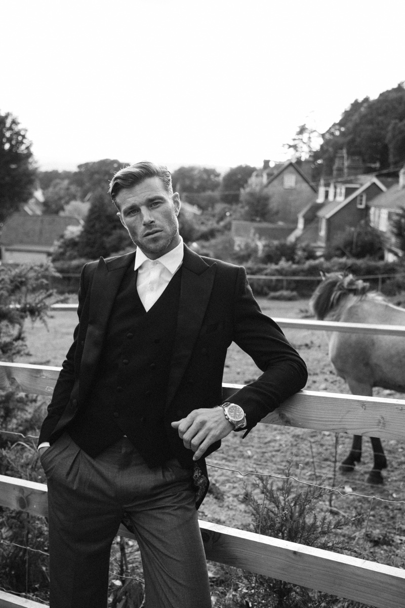 Kay Sukumar photographs David Frampton in a dapper number by Helen Anthony.