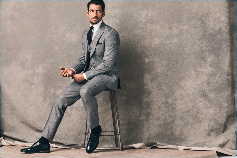 Embracing a sartorial flair, David Gandy suits up in tailoring from his Marks & Spencer collaboration. » David Gandy Finds Sartorial Stride with Latest Marks & Spencer Collaboration Embracing a sartorial flair, David Gandy suits up in tailoring from his Marks & Spencer collaboration.