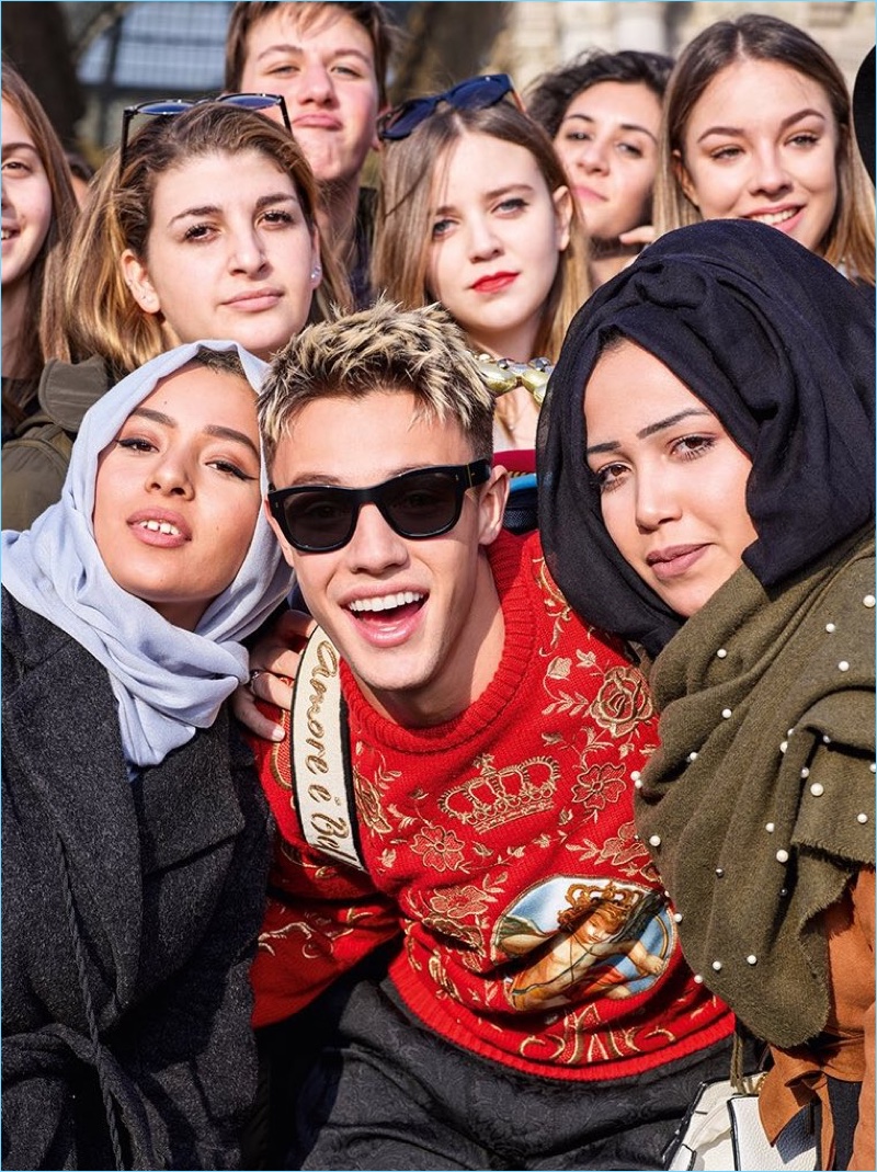 Cameron Dallas is front and center for Dolce & Gabbana's fall-winter 2018 eyewear campaign.