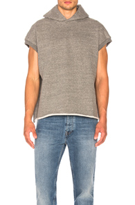Fear of God Heavy Terry Muscle Hoodie in Gray Fear of God Heavy Terry Muscle Hoodie in Gray