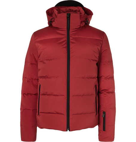 Quilted Down Ski Jacket - Red 