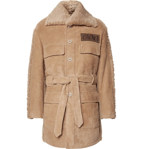 fendi shearling coat