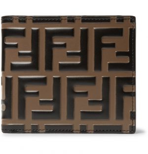 Fendi - Logo-Embossed Leather Billfold Wallet - Brown Fendi - Logo-Embossed Leather Billfold Wallet - Brown