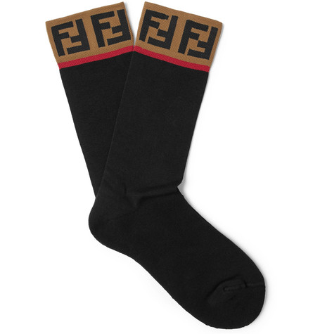 fendi logo socks