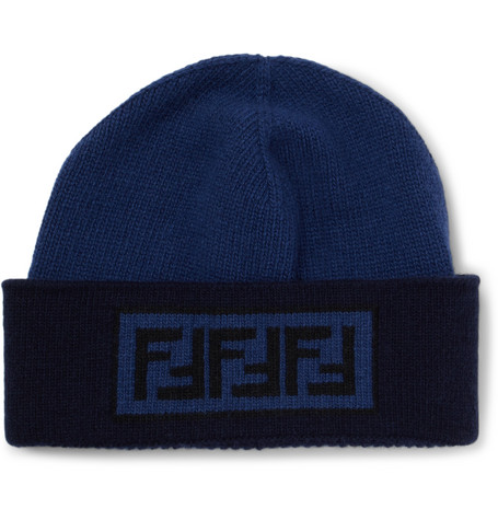 fendi logo beanie