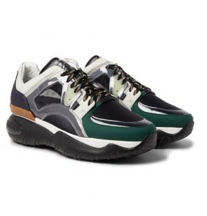 Fendi - Mesh, Leather, PVC and Rubber Sneakers - Black Fendi - Mesh, Leather, PVC and Rubber Sneakers - Black