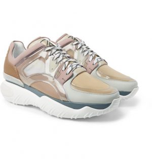 Fendi - Mesh, Leather, PVC and Rubber Sneakers - Sand Fendi - Mesh, Leather, PVC and Rubber Sneakers - Sand