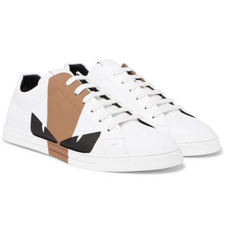 fendi white leather sneakers