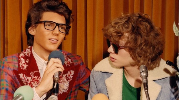 Models Eli Epperson and Fisher Smith star in Gucci's fall-winter 2018 eyewear campaign.