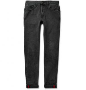 Gucci - Slim-Fit Washed-Denim Jeans - Men - Black Gucci - Slim-Fit Washed-Denim Jeans - Black