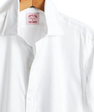 Hamilton Tuxedo Shirt with French Cuff in White Hamilton Tuxedo Shirt with French Cuff in White