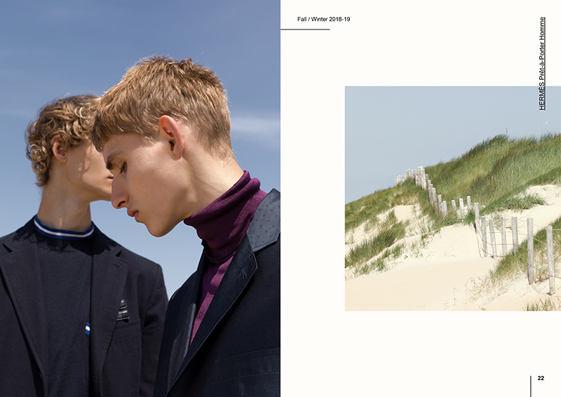 Dennis Weber photographs Mats Engel and Yanniek Buijs in Hermès.