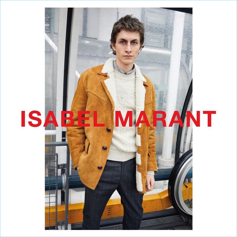 Juergen Teller photographs Henry Kitcher for Isabel Marant's fall-winter 2018 campaign.