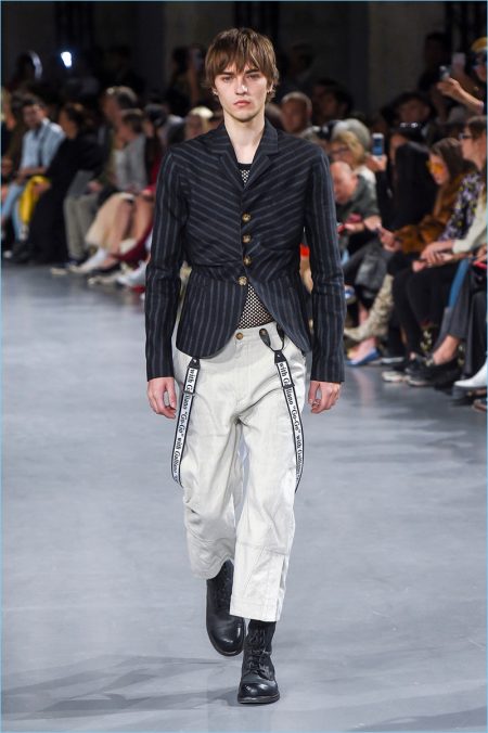 John Galliano unveils first collection in four years at London Collections:  Men