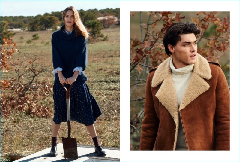 Mirte Maas and Isaac Weber star in Lexington's fall-winter 2018 campaign.