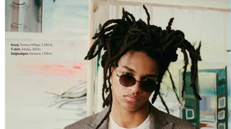 Malcolm Evans Channels Jean-Michel Basquiat for King Magazine