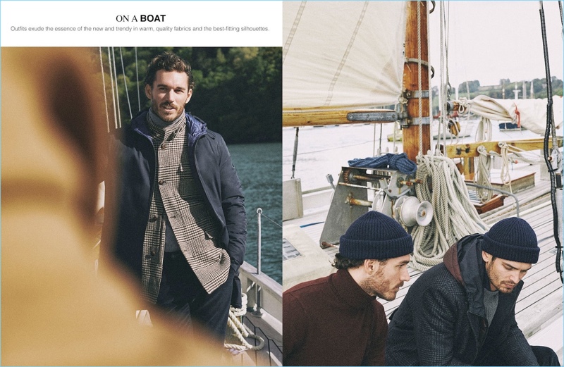 David Alexander Flinn and Arthur Gosse layer in fall fashions from Massimo Dutti. » Highlands: Aaron Shandel, Ben Allen, David Alexander Flinn, & Arthur Gosse for Massimo Dutti David Alexander Flinn and Arthur Gosse layer in fall fashions from Massimo Dutti.