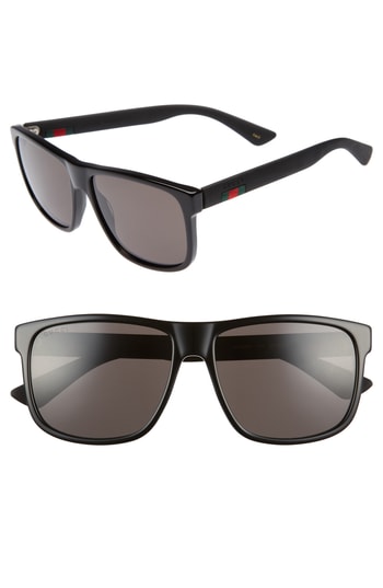 gucci 58mm square sunglasses