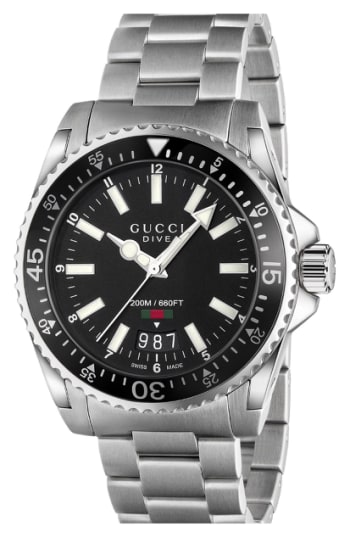 gucci men's diver 40mm watch