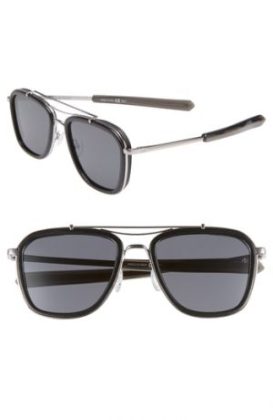 Men's Rag & Bone 54Mm Polarized Aviator Sunglasses - Ruthenium Black Men's Rag & Bone 54Mm Polarized Aviator Sunglasses - Ruthenium Black
