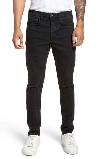 Men’s Rag & Bone Fit 1 Skinny Fit Jeans, Size 31 - Black | The Fashionisto
