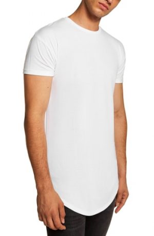 Men's Topman Scotty Longline T-Shirt, Size Large - Black Men's Topman Scotty Longline T-Shirt, Size Large - Black