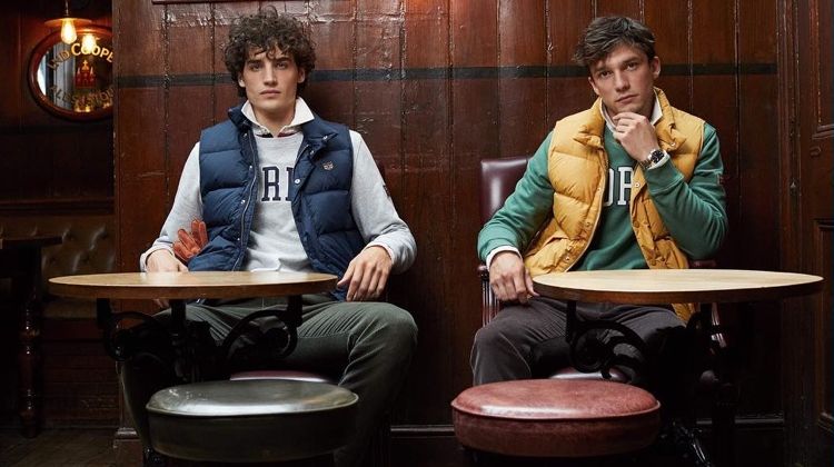 Models Federico Novello and Alexis Petit star in Morris Stockholm's fall-winter 2018 campaign.