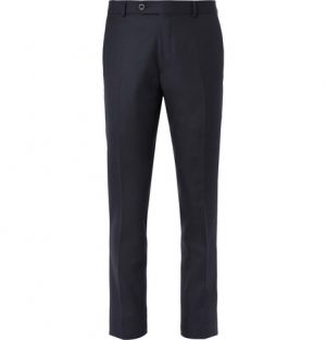 Mr P. - Navy Worsted Wool Trousers - Men - Navy Mr P. - Navy Worsted Wool Trousers - Navy