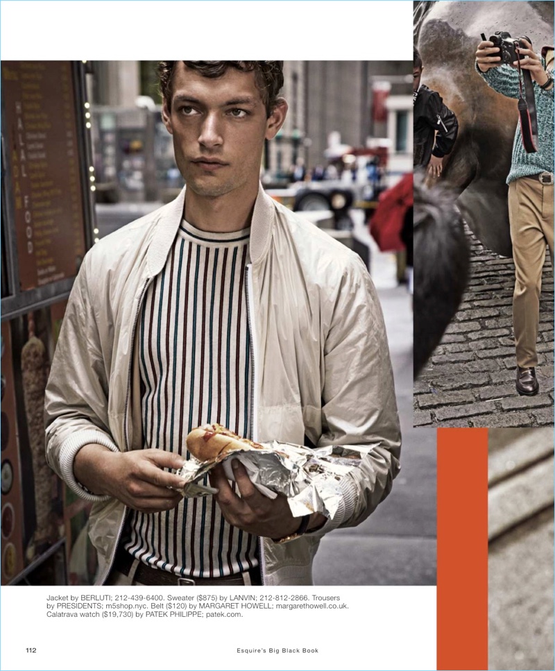 Nick Rea Sports Off-Duty Style for Esquire Big Black Book