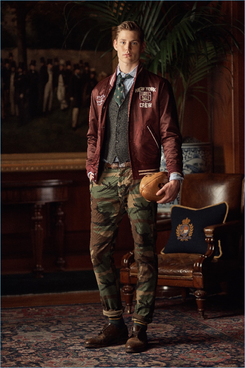 Max Snippe goes sporty in a look from POLO Ralph Lauren.