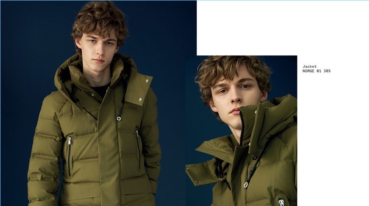 Max Barczak Bundles Up in Peuterey Fall ’18 Outerwear